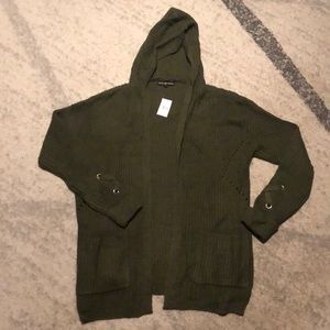 Olive color Cardigan Sweater